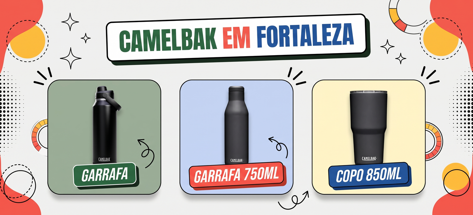 Onde comprar garrafa térmica CamelBak em Fortaleza