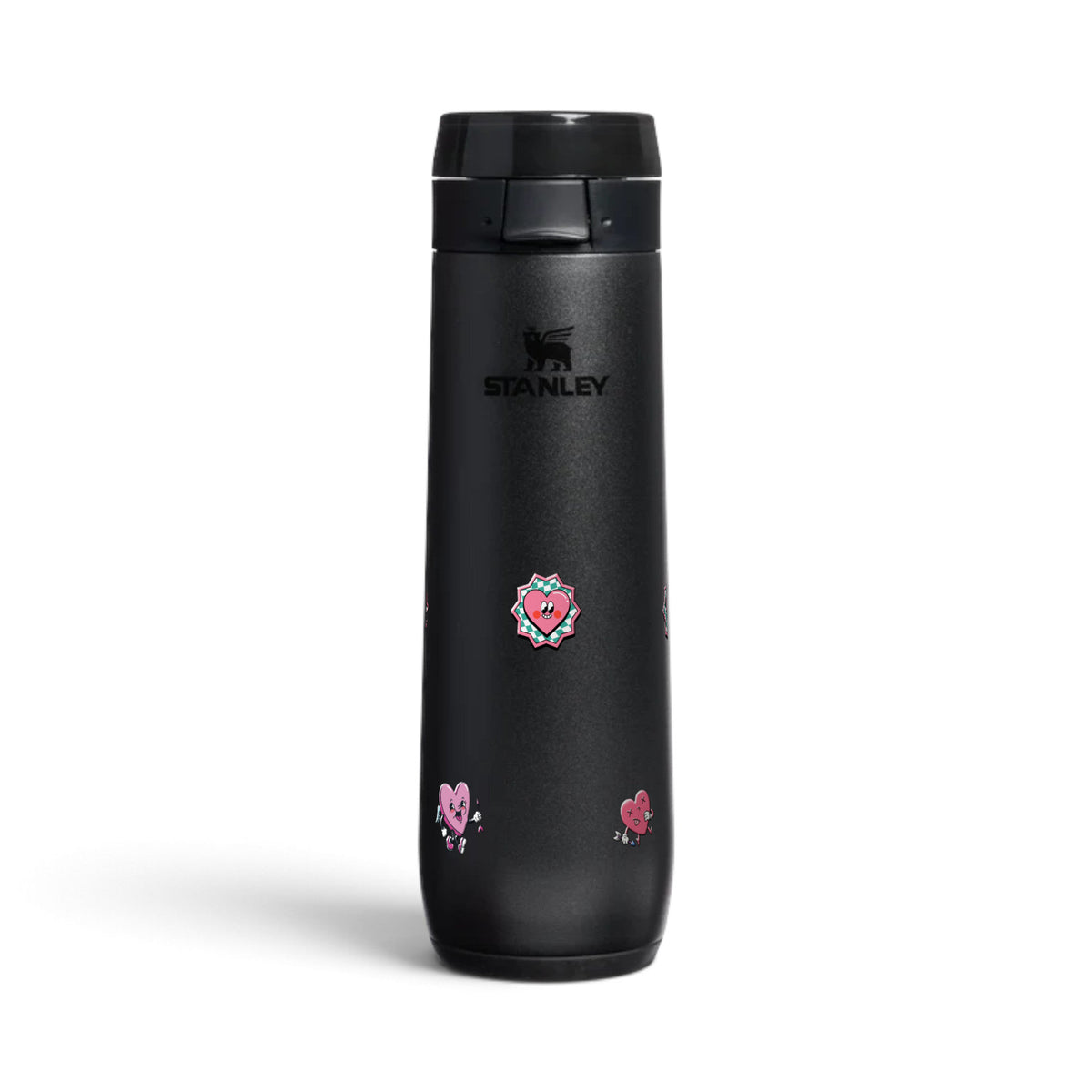 Garrafa Térmica Stanley Flowstate Spring 591ml Corações Black