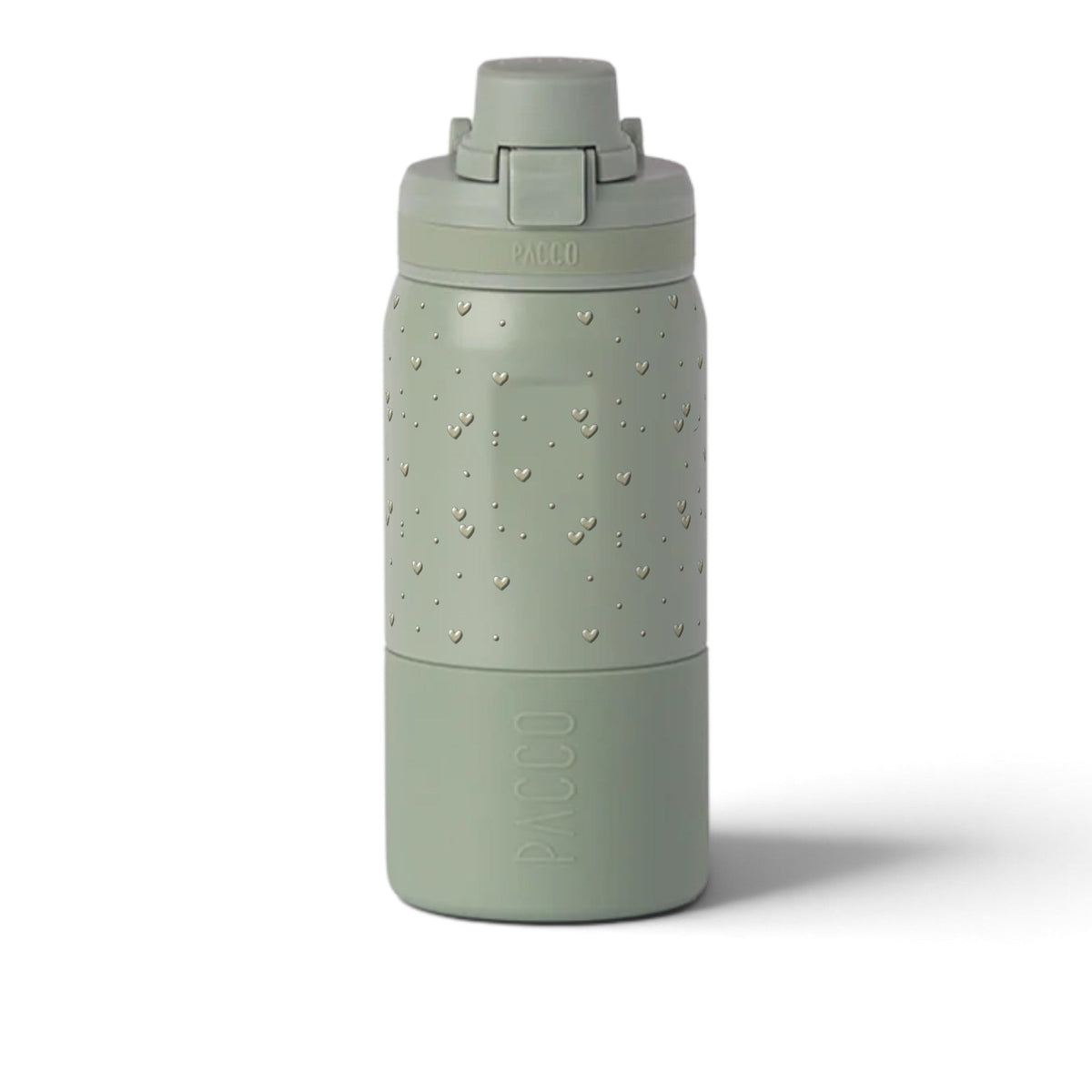 Garrafa Térmica PACCO Nexa 440ml Corações Sálvia Aqua Grey