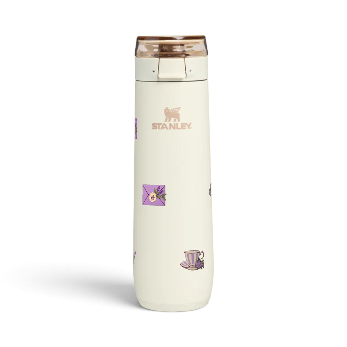Garrafa Térmica Stanley Flowstate Spring 591ml Lavanda Botânica Cream