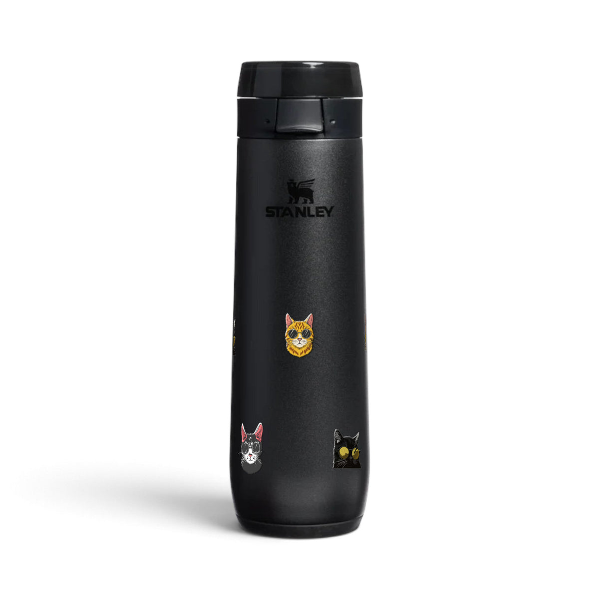 Garrafa Térmica Stanley Flowstate Spring 591ml Gatos de Óculos Black