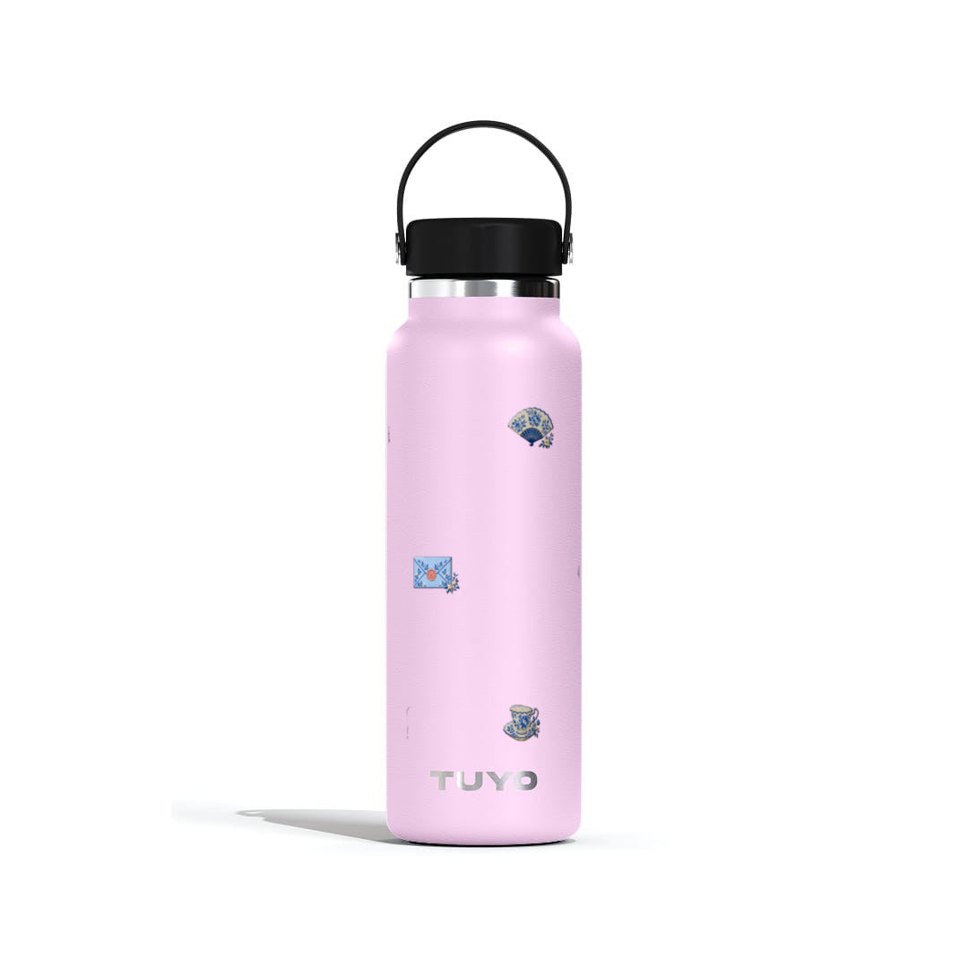 Garrafa Térmica Tuyo 1200ml Porcelana Azul Lilás
