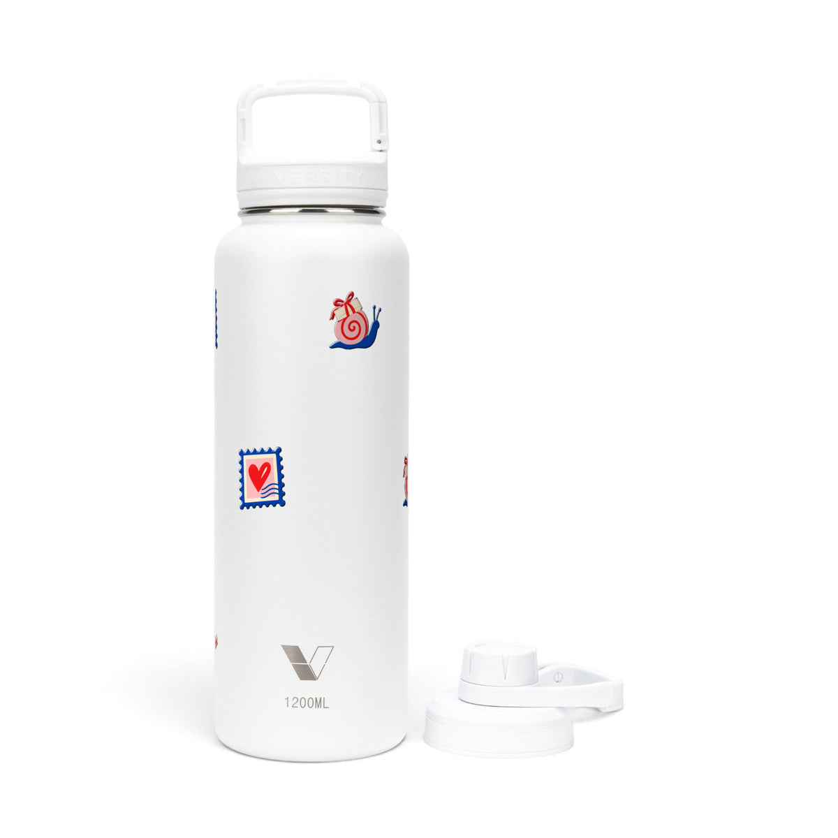 Garrafa Térmica Versity ColdKeeper 1200ml Clube das Cartas Branca