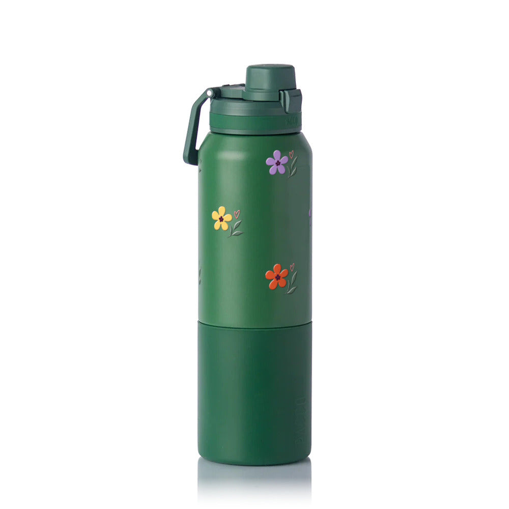 Garrafa Térmica PACCO Nexa 1000ml Floral Club Verde Militar