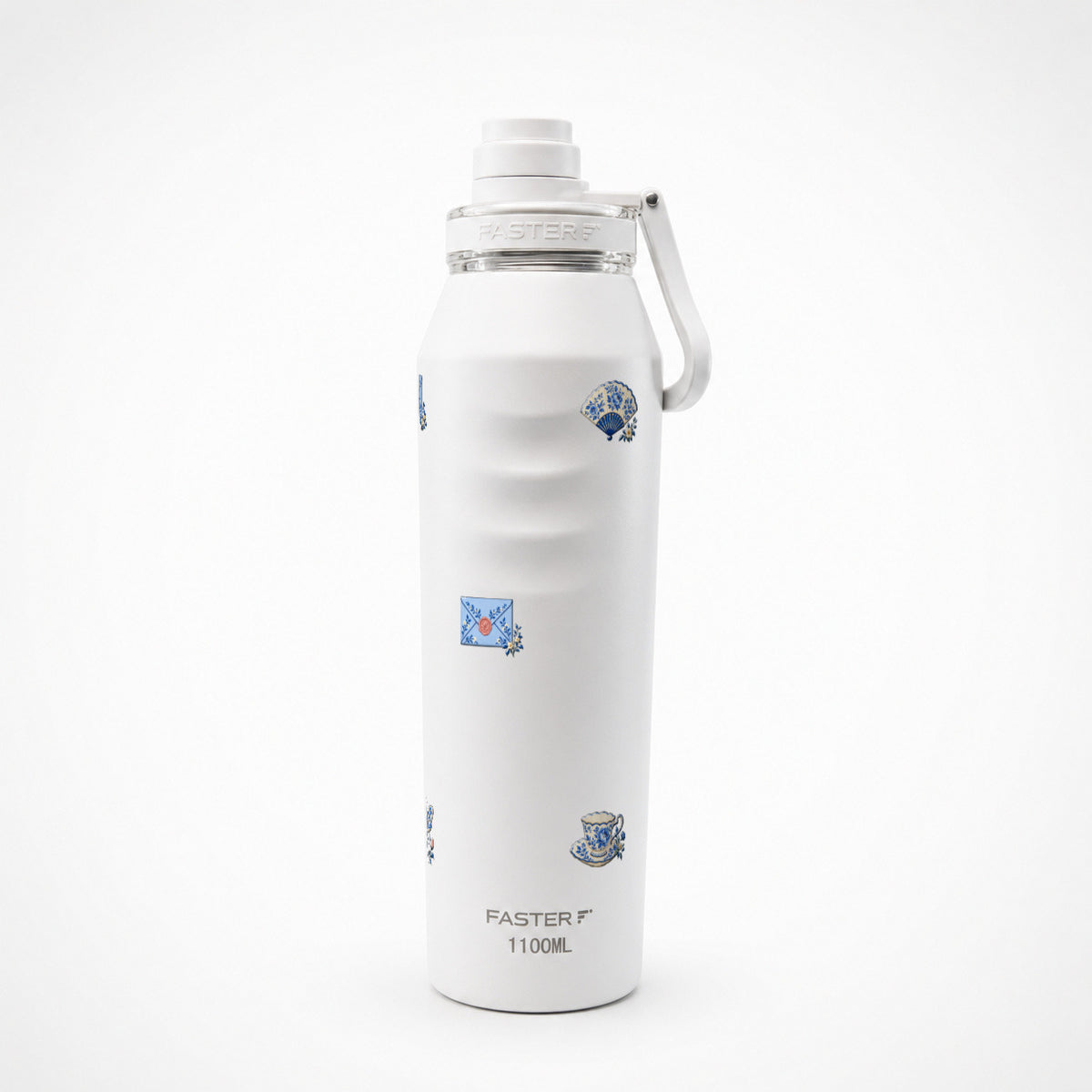 Garrafa Térmica Faster Oásis 1100ml Porcelana Azul Lótus
