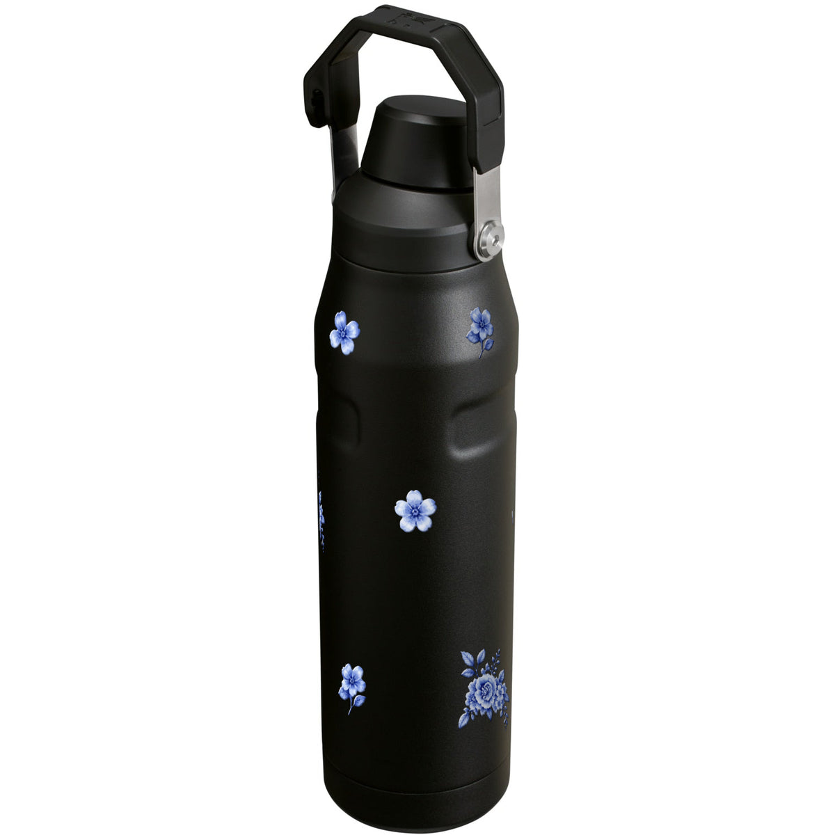 Garrafa Térmica Stanley Aerolight Fast Flow 1,1L Jardim Azul Matte Black