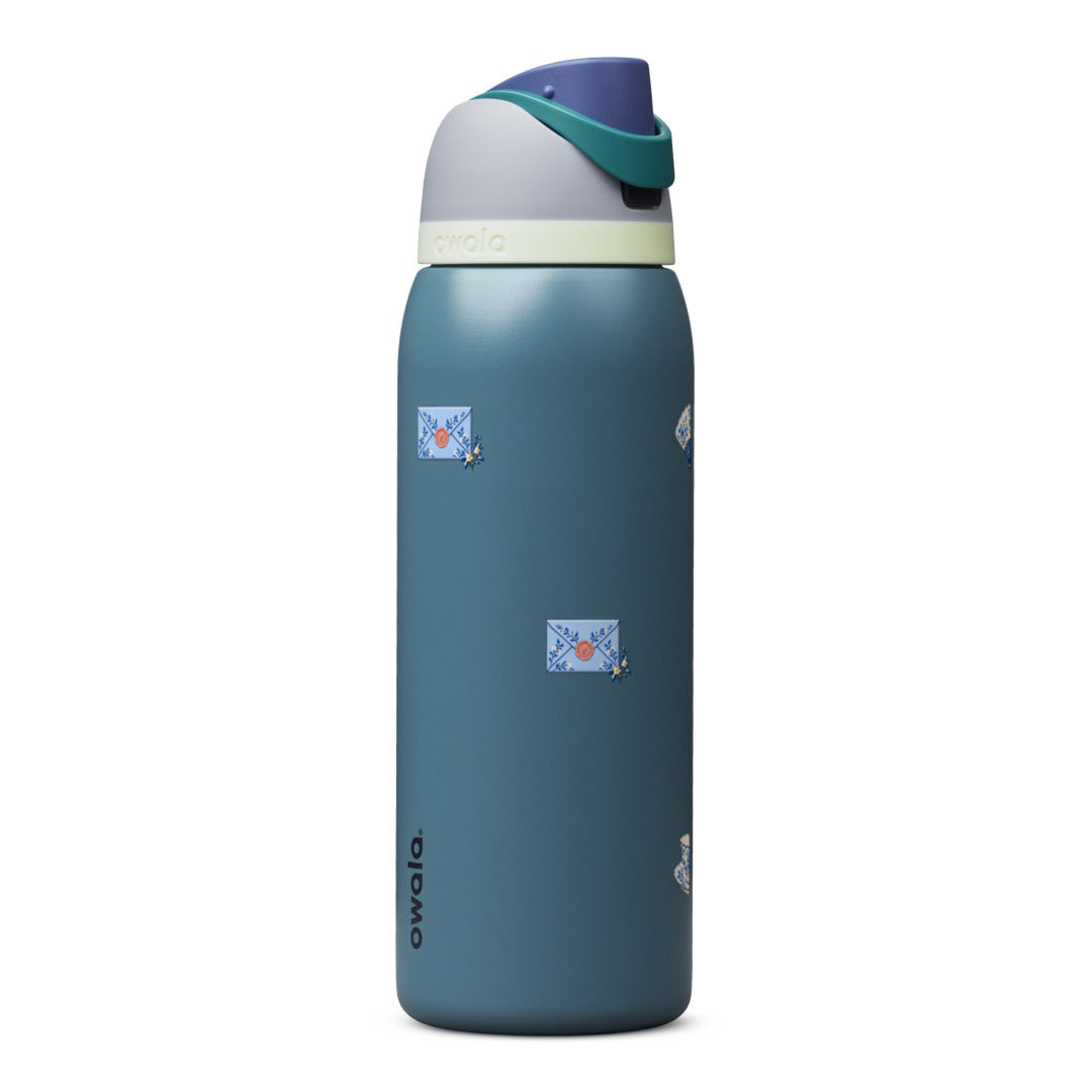 Garrafa Térmica Owala FreeSip 1180ml Porcelana Azul Denim
