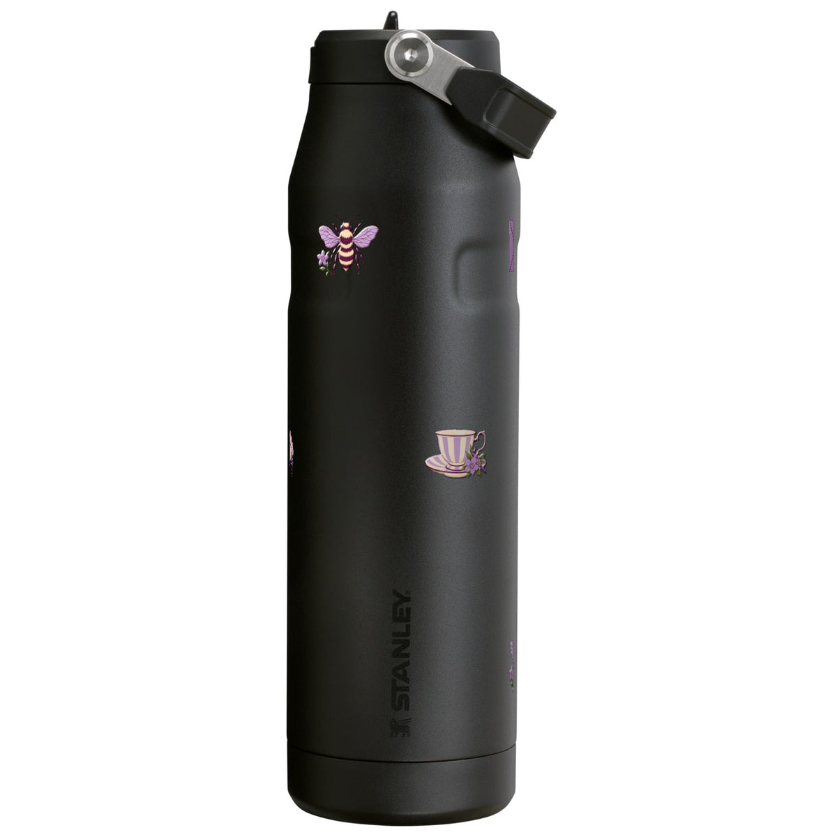 Garrafa Térmica Stanley Aerolight Flip Straw 1,1L Lavanda Botânica Black