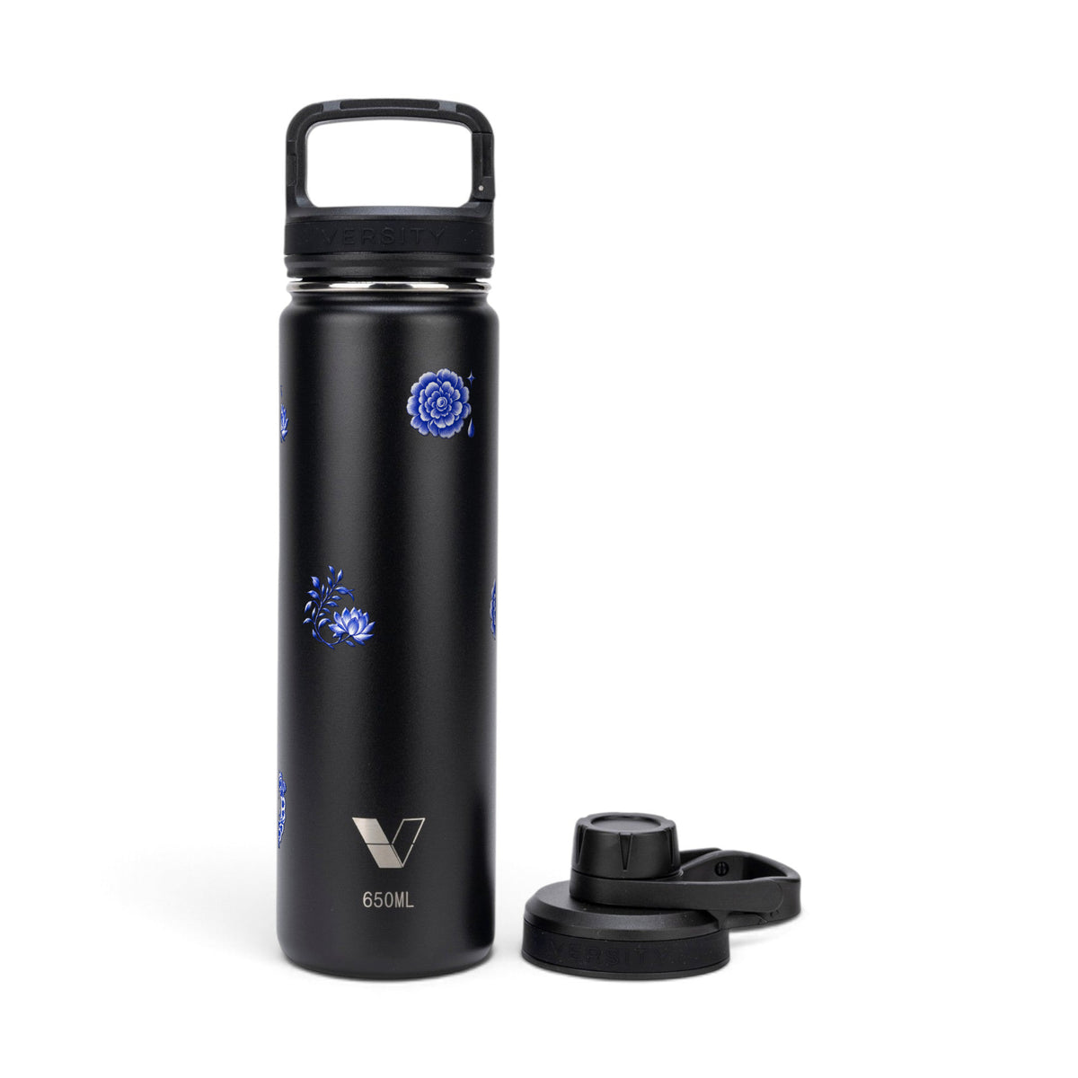 Garrafa Térmica Versity ColdKeeper 650ml Porcelana de Coalas Preta