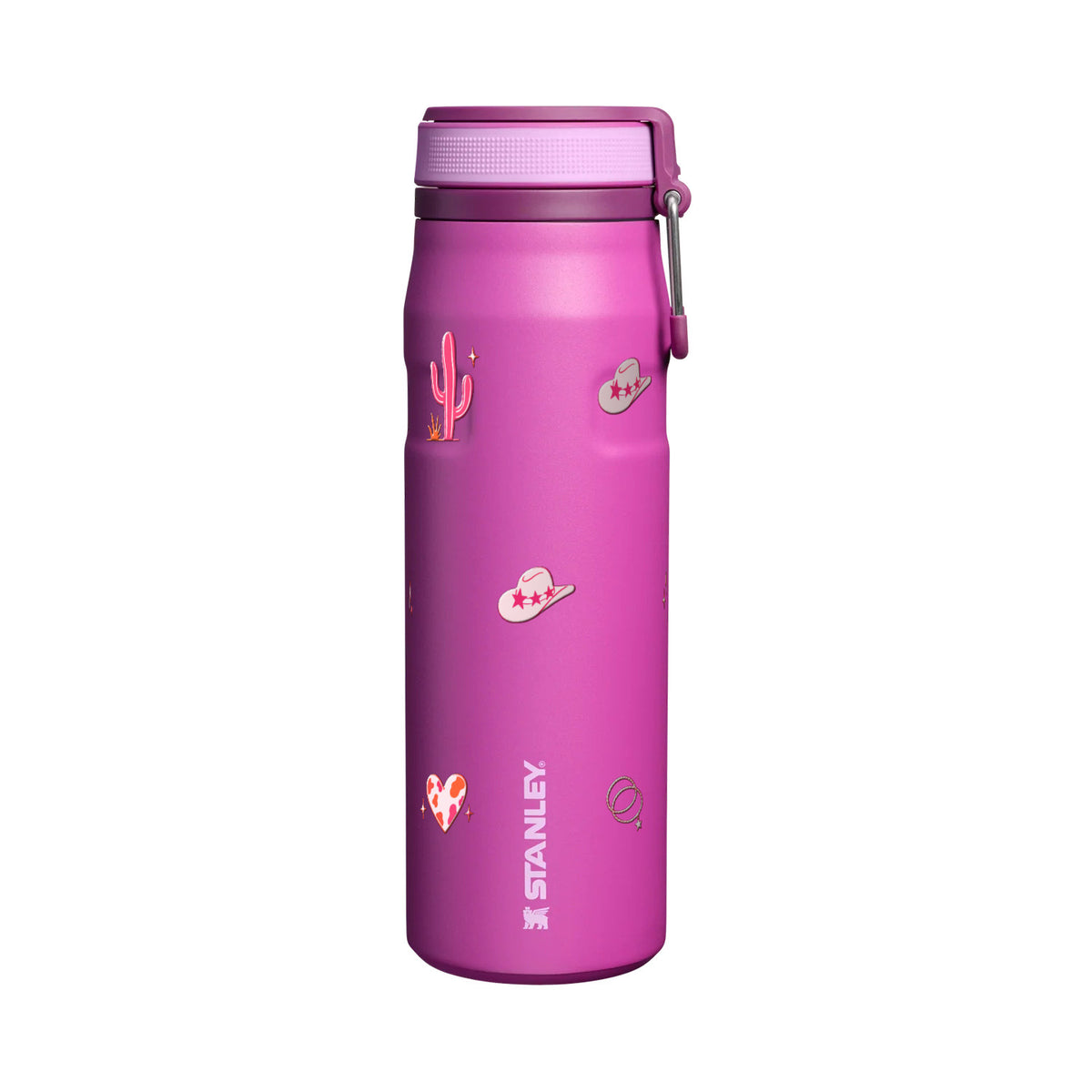 Garrafa Térmica Stanley Twist Flip 710ml Country Rosa Dark Blossom