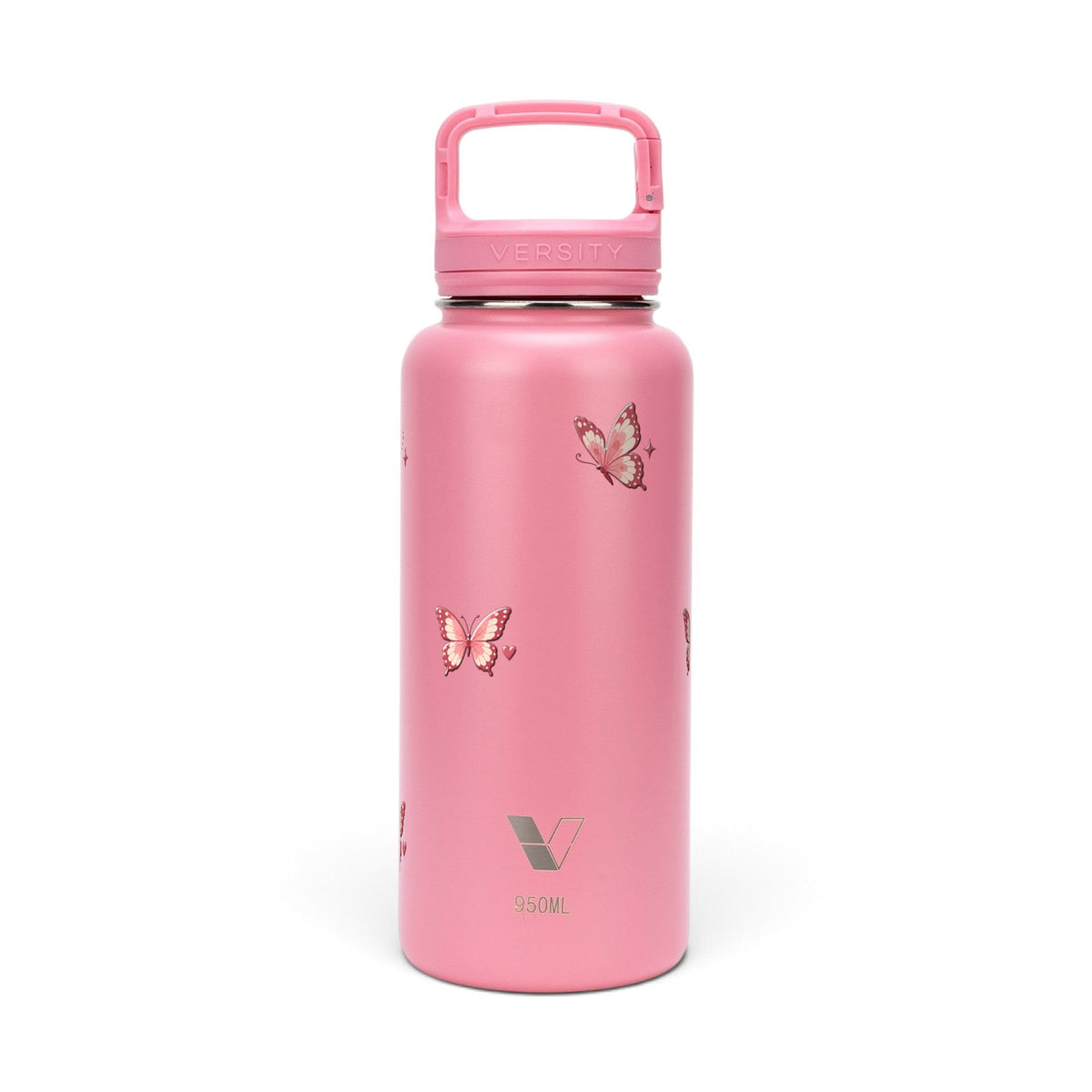 Garrafa Térmica Versity ColdKeeper 950ml Rosé Butterfly Rosa Chiclete