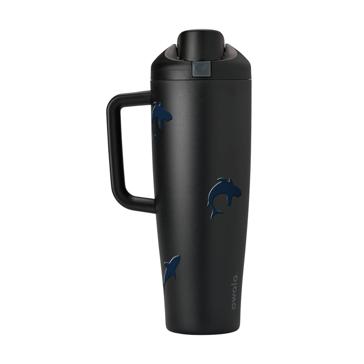 Copo Térmico Owala Tumbler FreeSip 1185ml Tubarões Very Dark