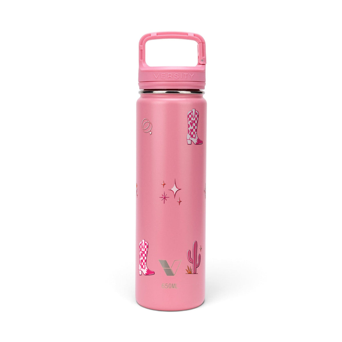 Garrafa Térmica Versity ColdKeeper 650ml Country Rosa Rosa Chiclete