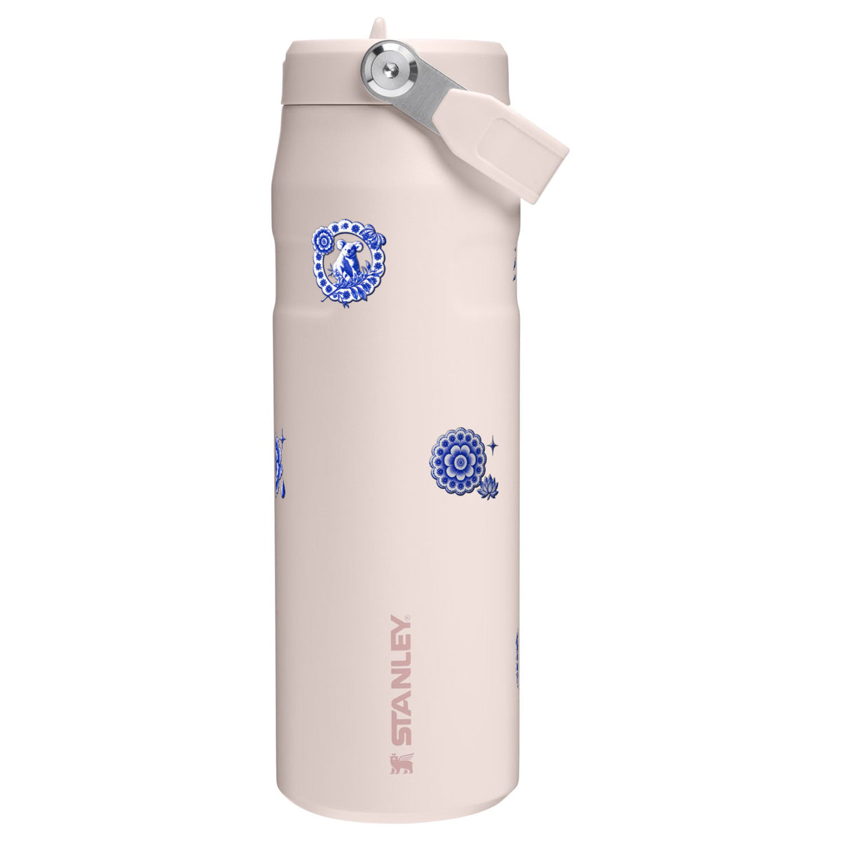 Garrafa Térmica Stanley Aerolight Flip Straw 710ml Porcelana de Coalas Rose Quartz