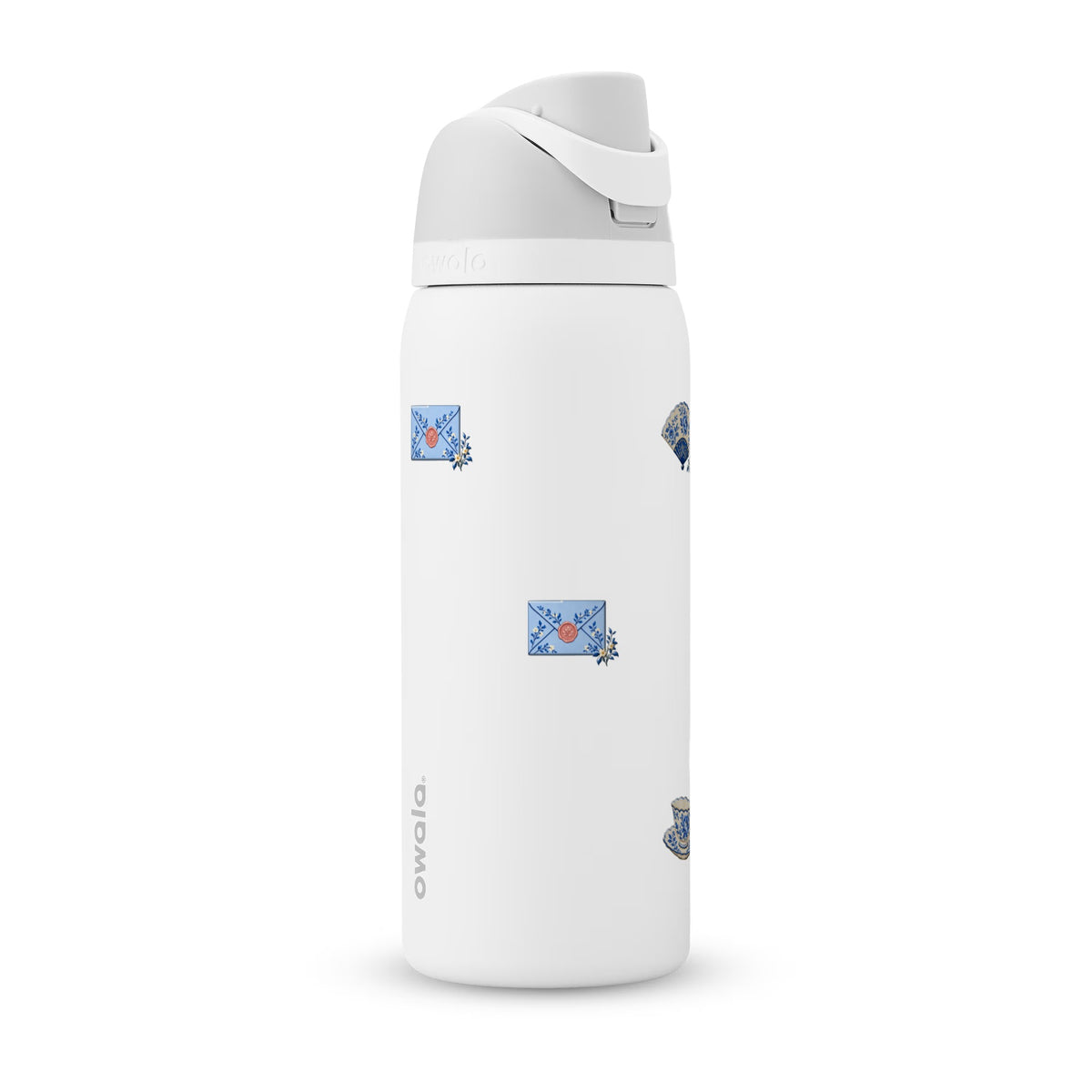 Garrafa Térmica Owala FreeSip 946ml Porcelana Azul White Marshmallow