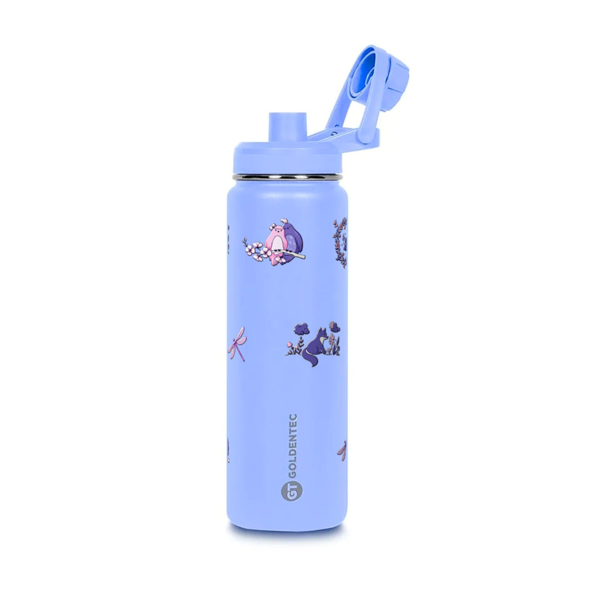 Garrafa Térmica Goldentec 750ml Natureza Lilás Lavanda