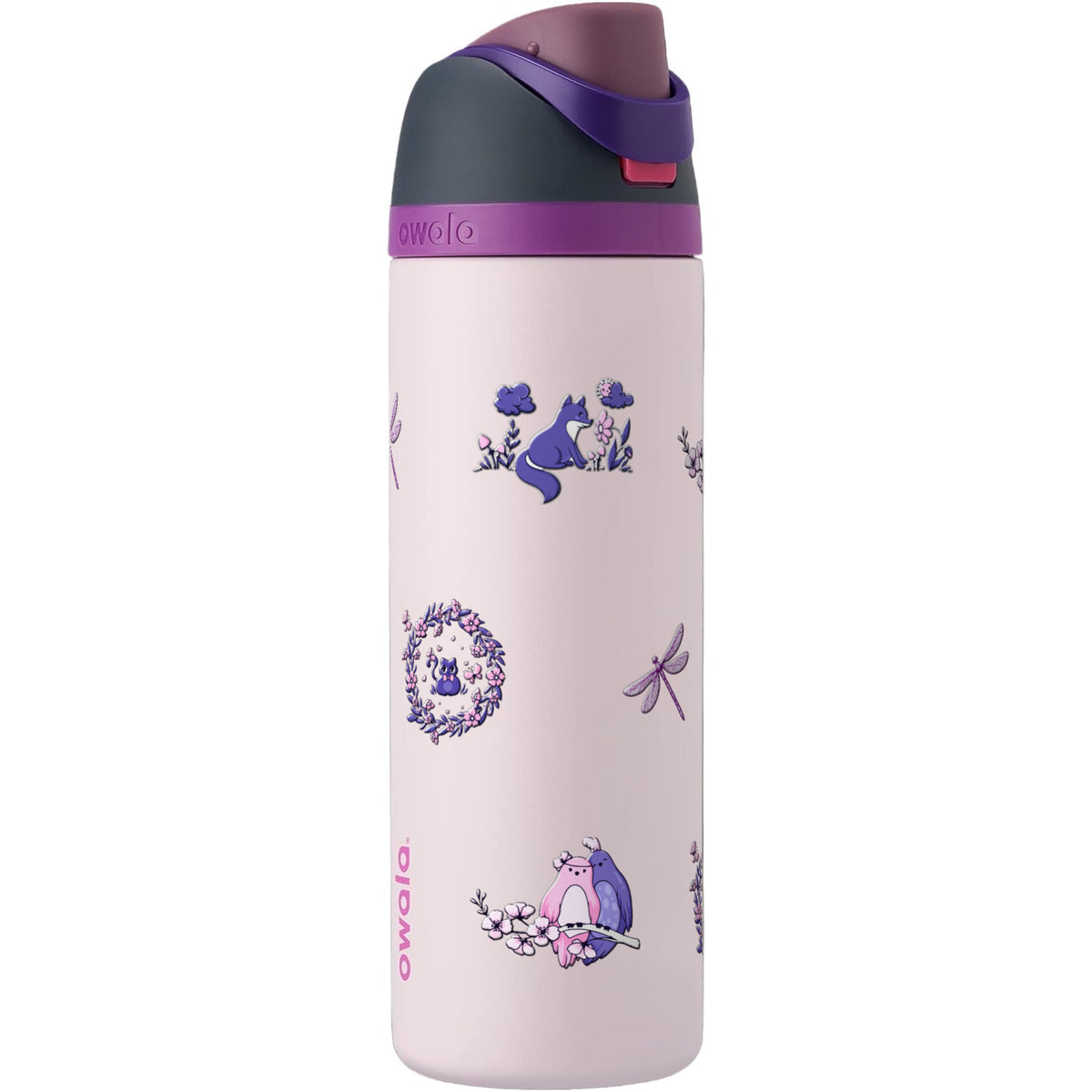 Garrafa Térmica Owala FreeSip 710ml Natureza Lilás Dreamy Field