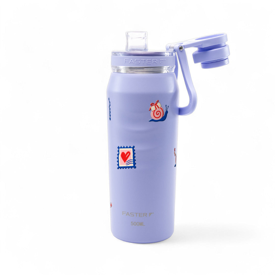 Garrafa Térmica Faster Oásis 500ml Clube das Cartas Acqua
