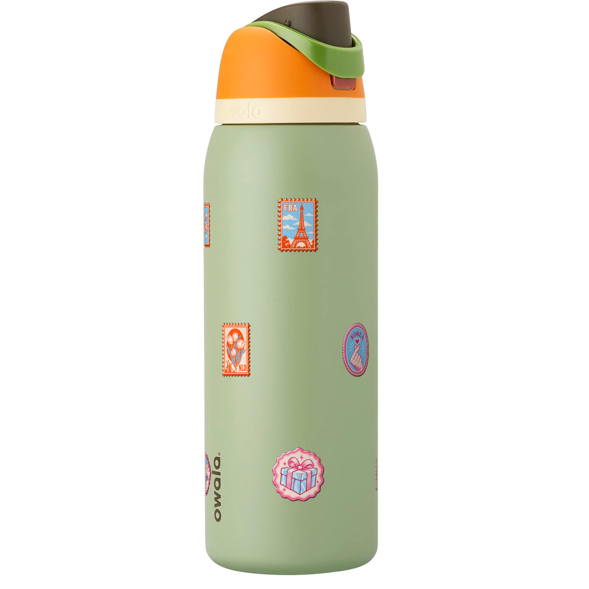 Garrafa Térmica Owala FreeSip 1180ml Selos de Viagem Camo Cool