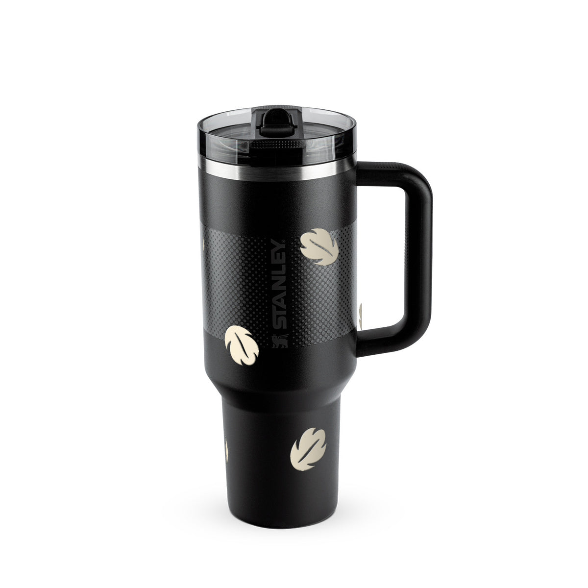 Copo Térmico Stanley Quencher Protour 1,18L Folhas Creme Black Fade