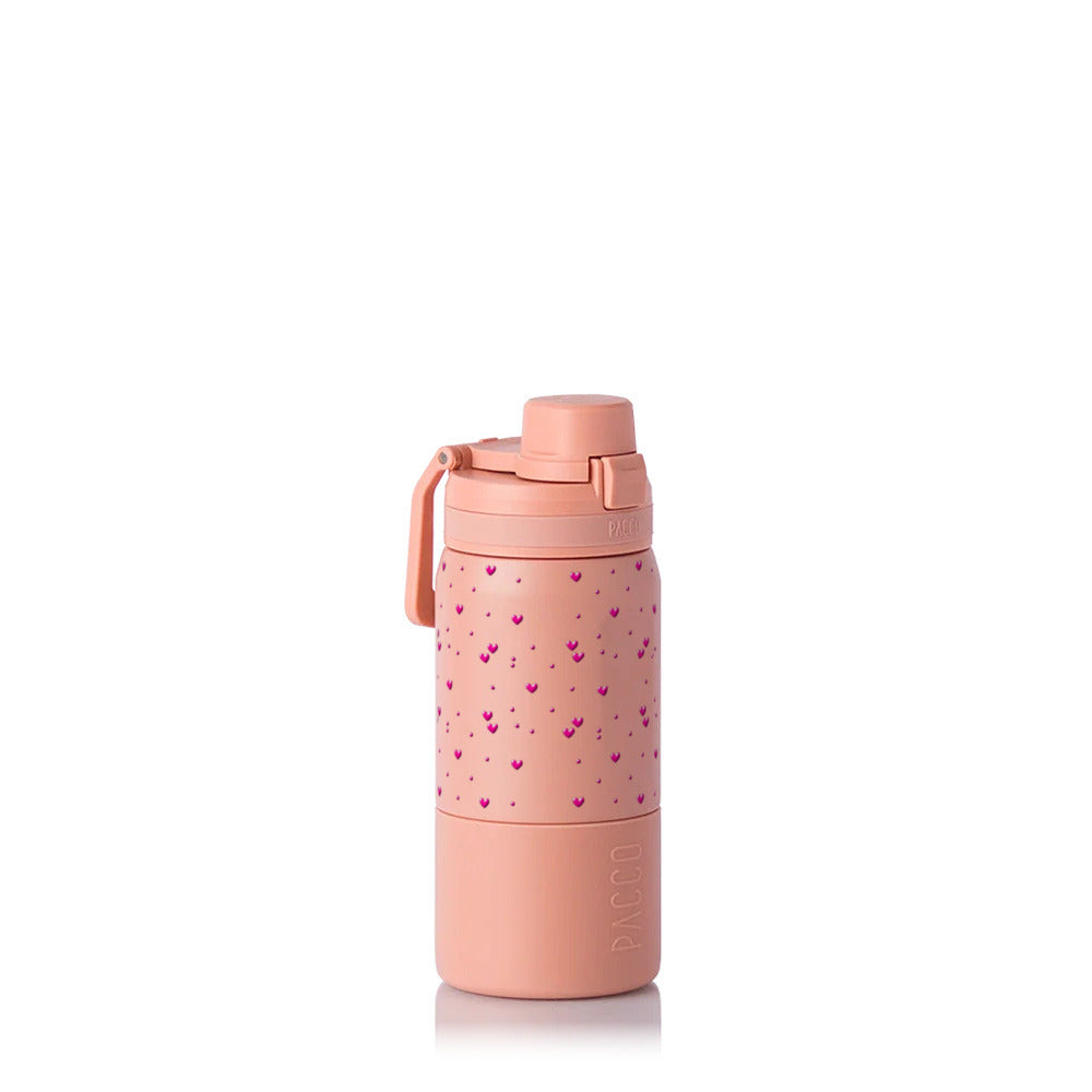Garrafa Térmica PACCO Nexa 440ml Corações Rosa Clay