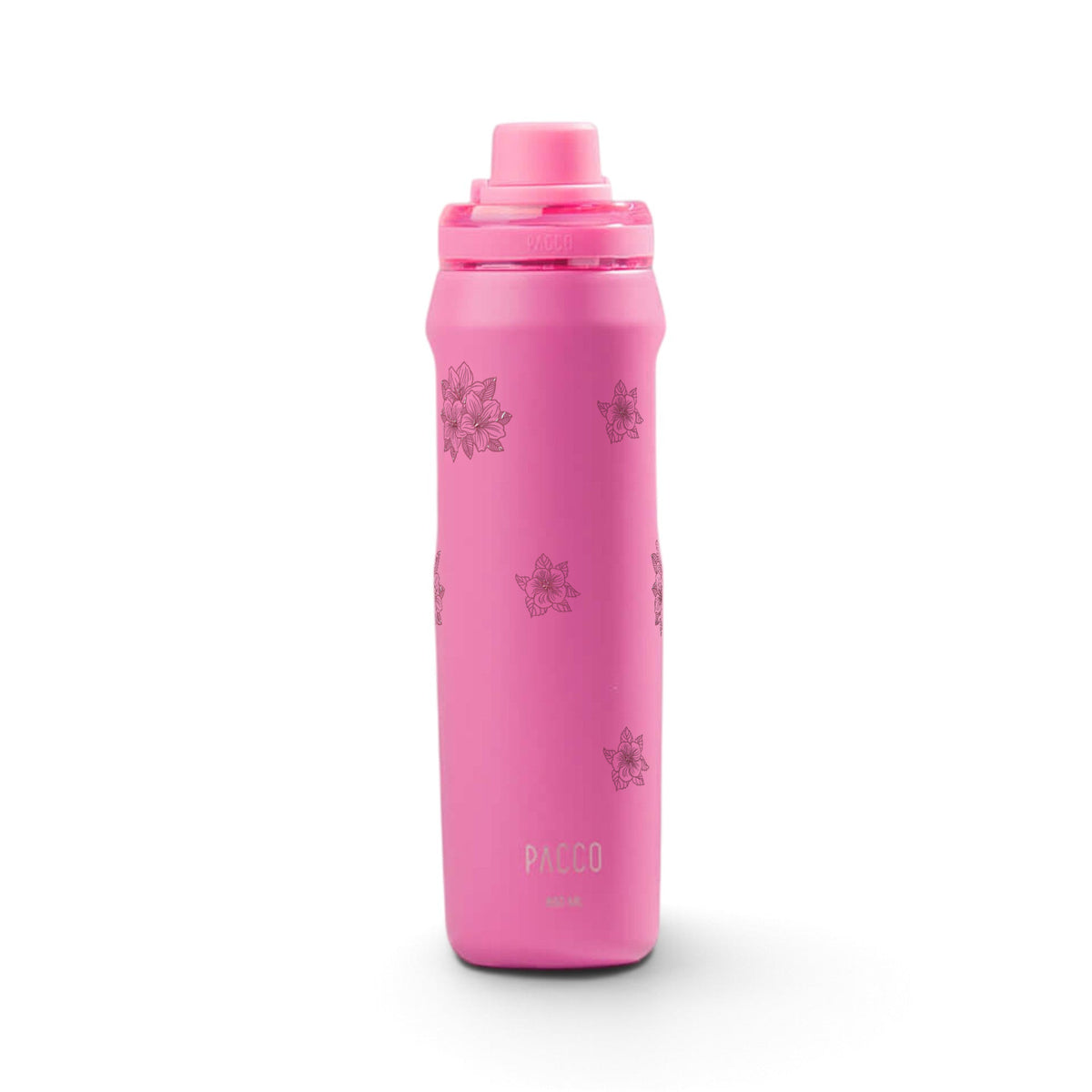 Garrafa Térmica PACCO Vyta 650ml Floral Rosa Chiclete