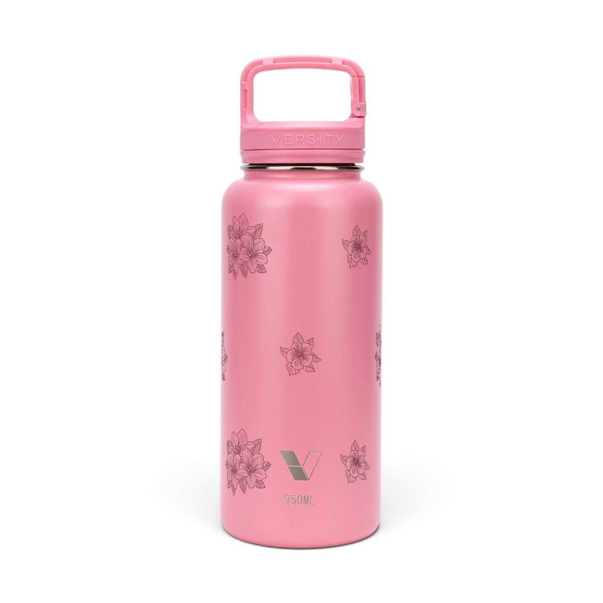 Garrafa Térmica Versity ColdKeeper 950ml Floral Rosa Rosa Chiclete