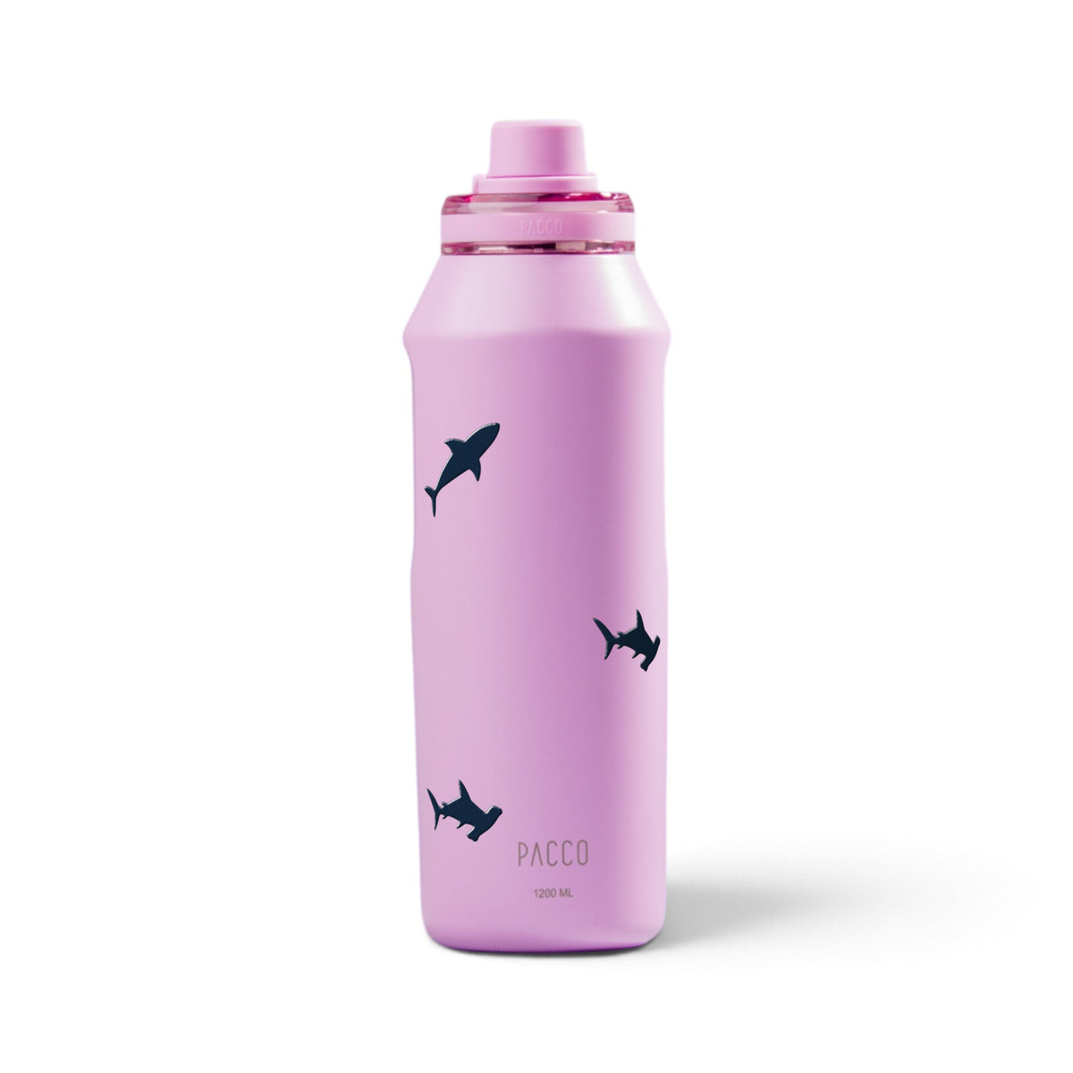Garrafa Térmica PACCO Vyta 1200ml Tubarões Lilás