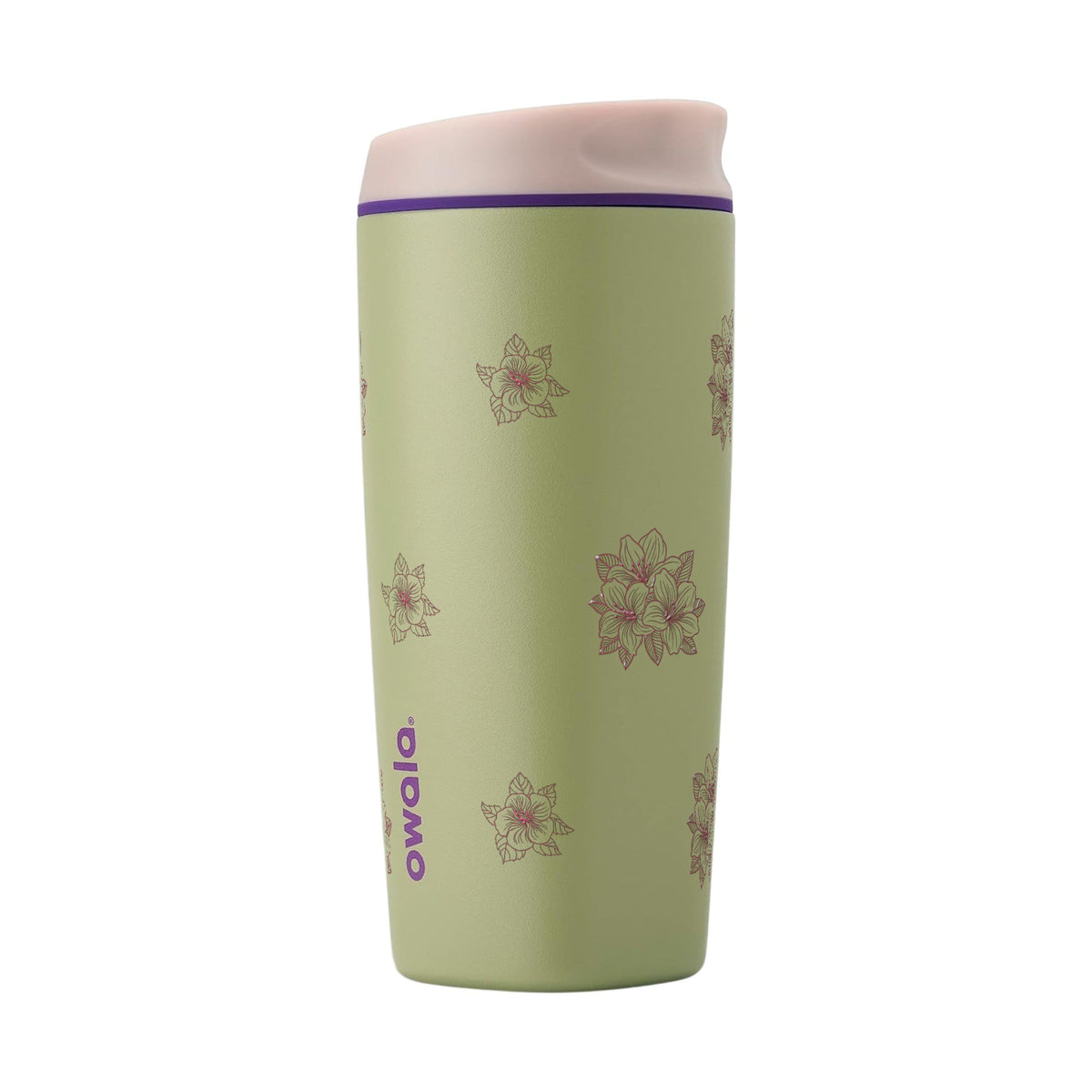 Copo Térmico Owala SmoothSip 600ml Floral Rosa GREEN HIP CACTUS