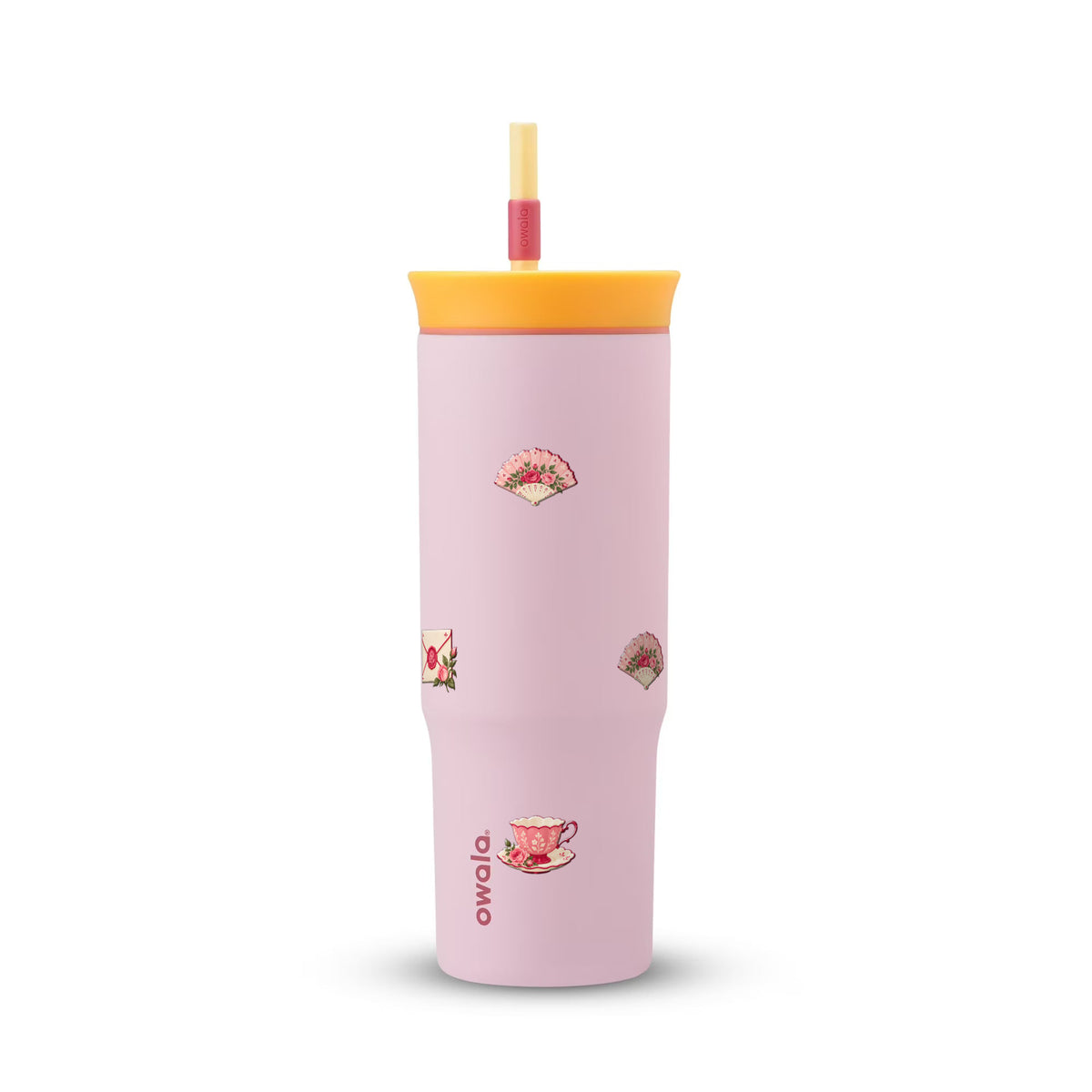 Copo Térmico Owala Tumbler 710ml Rosé Romântico Rosa
