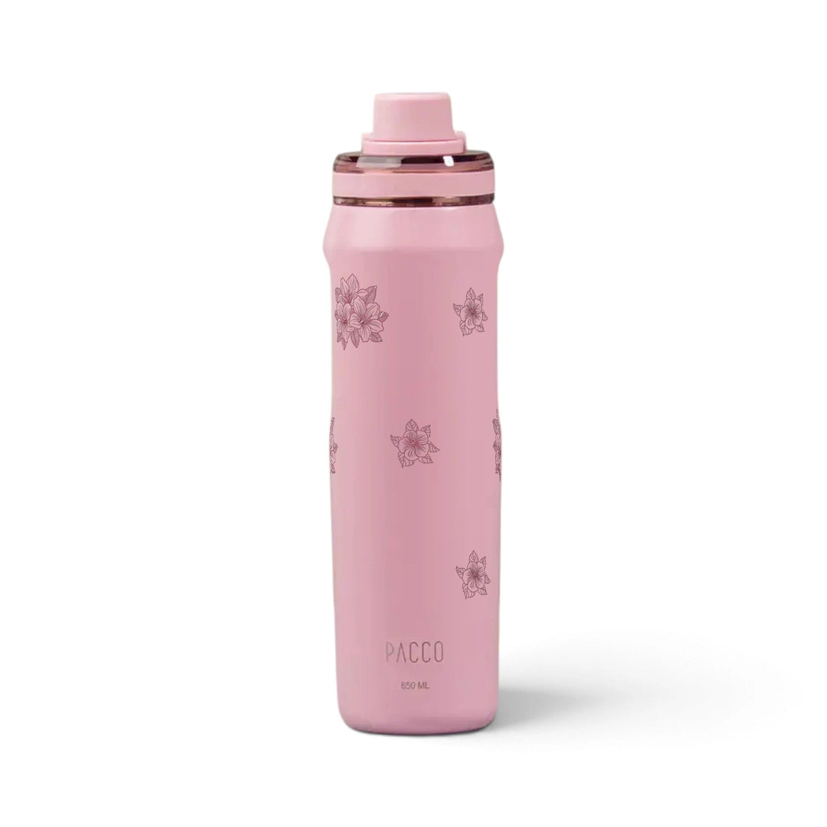 Garrafa Térmica PACCO Vyta 650ml Floral Rosa Sweet Rose
