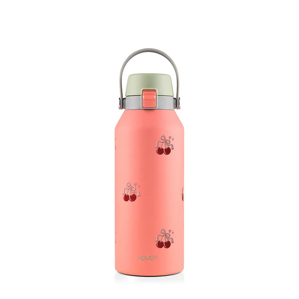 Garrafa Térmica Kouda Vega 1000ml Cereja Pop Coral