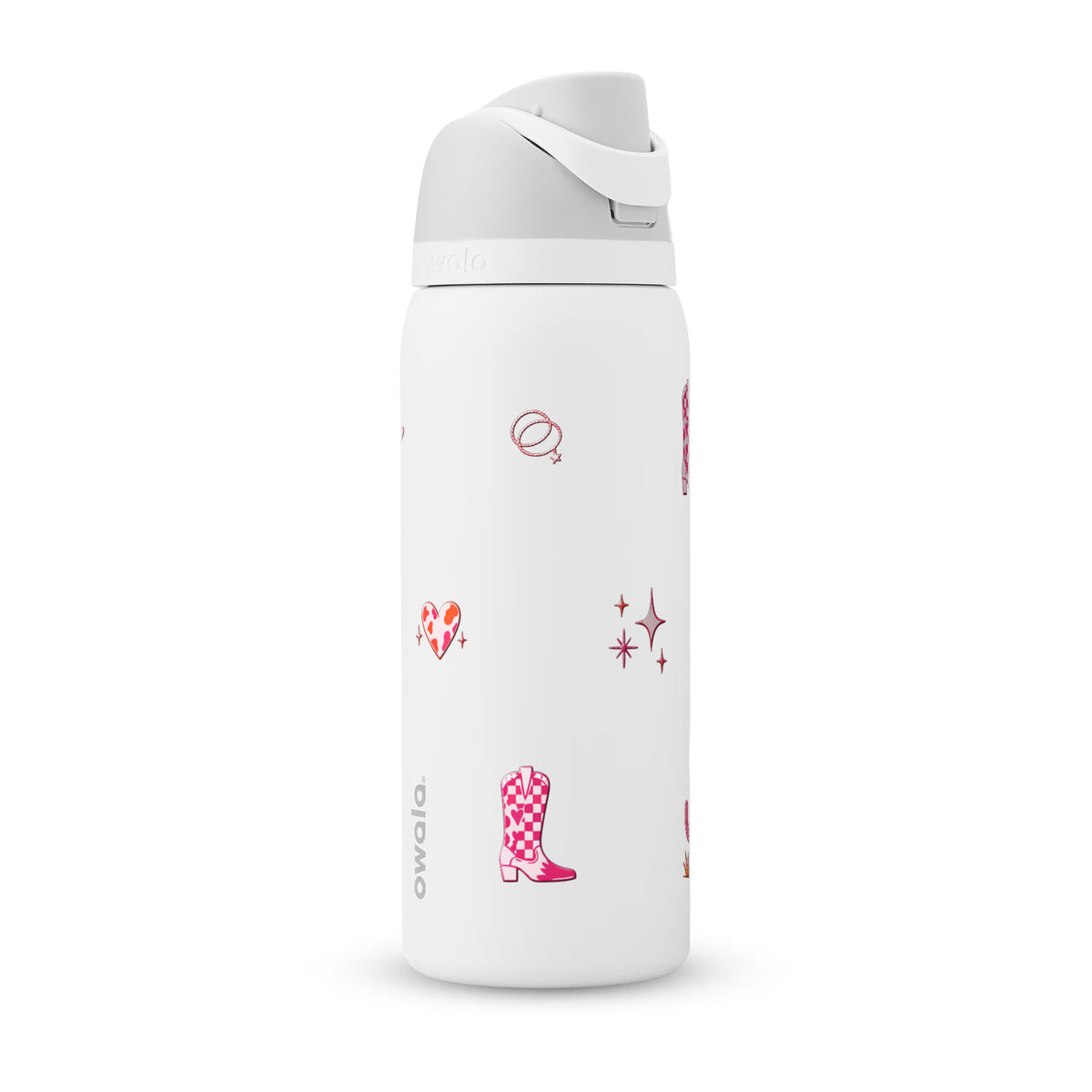 Garrafa Térmica Owala FreeSip 946ml Country Rosa White Marshmallow