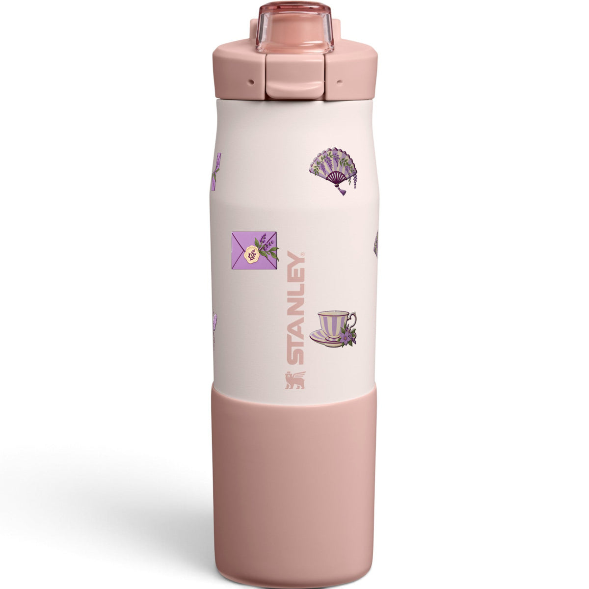 Garrafa Térmica Stanley Vitalize Tempo 710ml Lavanda Botânica Rose Quartz