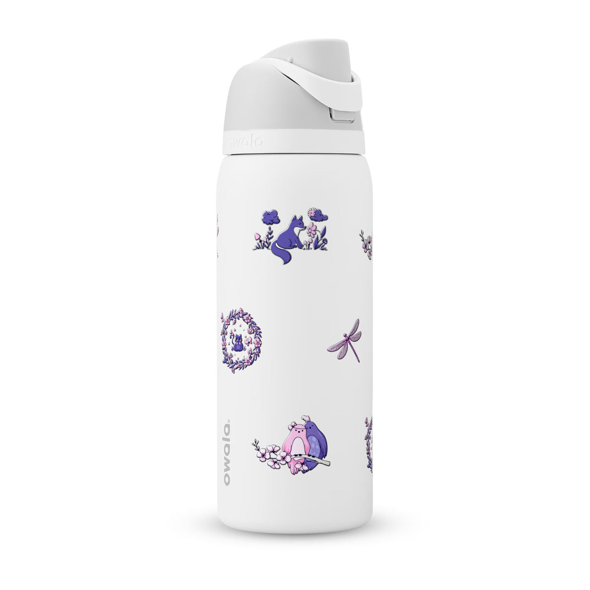 Garrafa Térmica Owala FreeSip 946ml Natureza Lilás White Marshmallow
