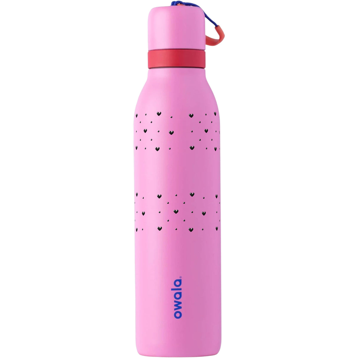 Garrafa Térmica Owala Twist 710ml Corações Preta Fruit Punch