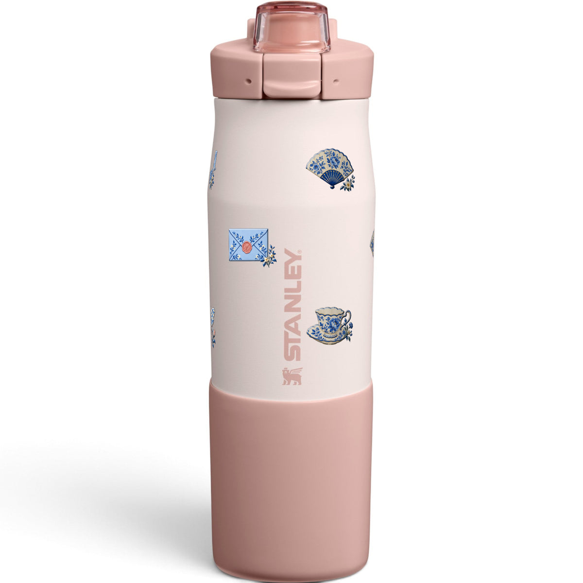 Garrafa Térmica Stanley Vitalize Tempo 710ml Porcelana Azul Rose Quartz