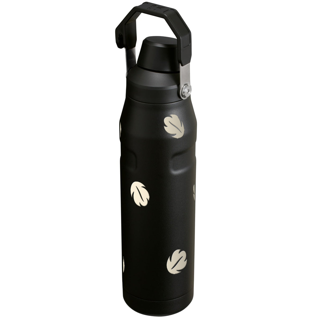 Garrafa Térmica Stanley Aerolight Fast Flow 1,1L Folhas Creme Matte Black