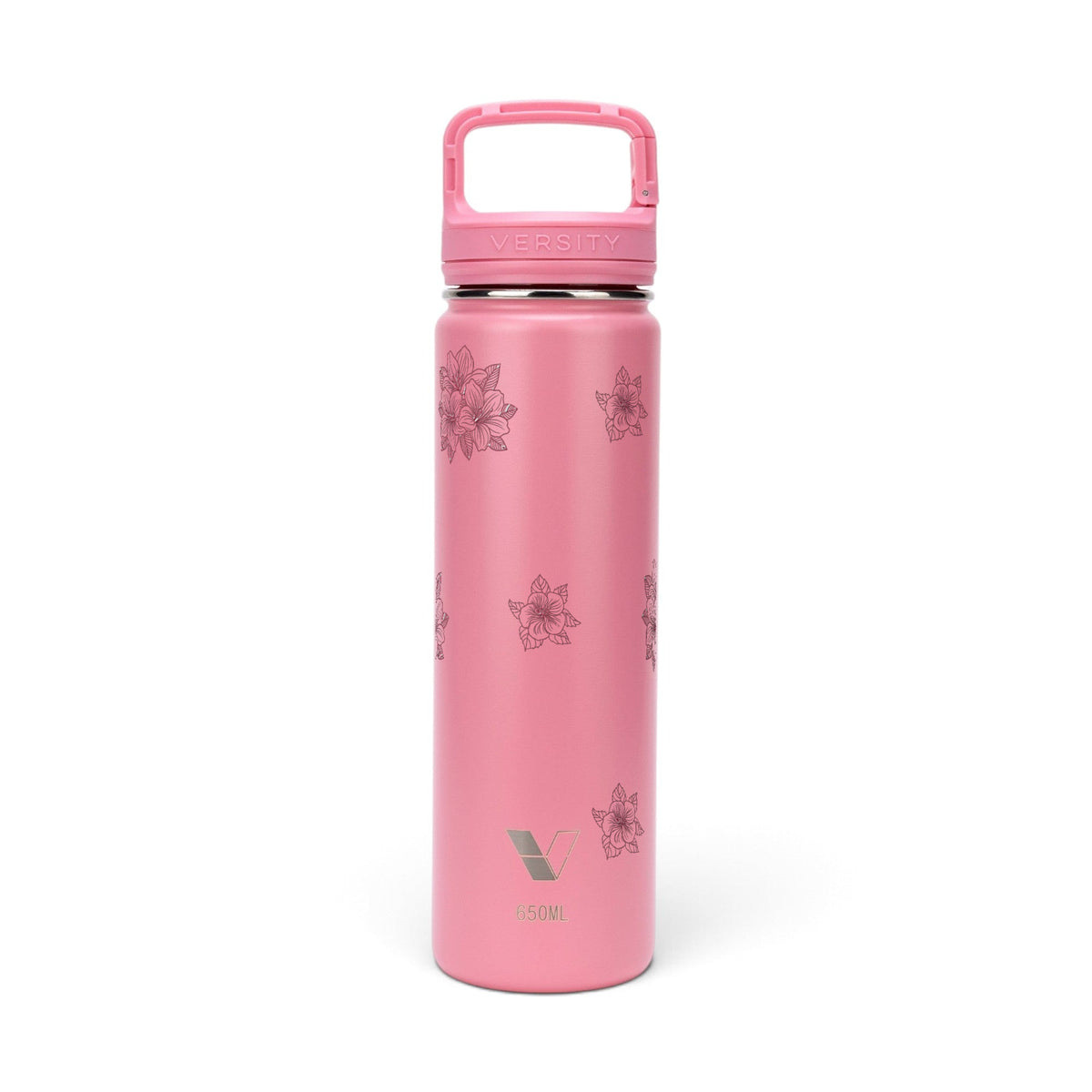 Garrafa Térmica Versity ColdKeeper 650ml Floral Rosa Rosa Chiclete