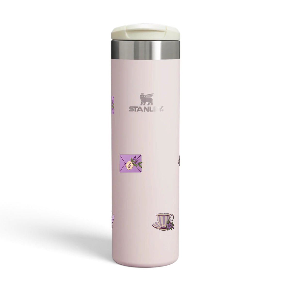 Garrafa Térmica Stanley Aerolight Transit 591ml Lavanda Botânica Rose Quartzo