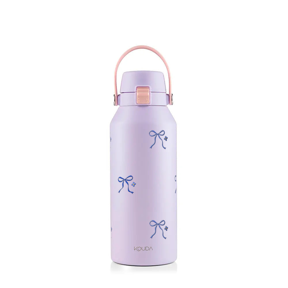 Garrafa Térmica Kouda Vega 1000ml Laço Leve Lavanda