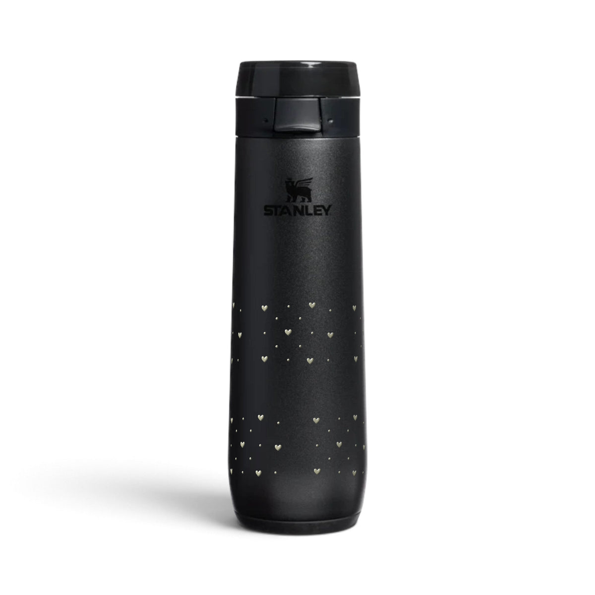 Garrafa Térmica Stanley Flowstate Spring 591ml Corações Sálvia Black