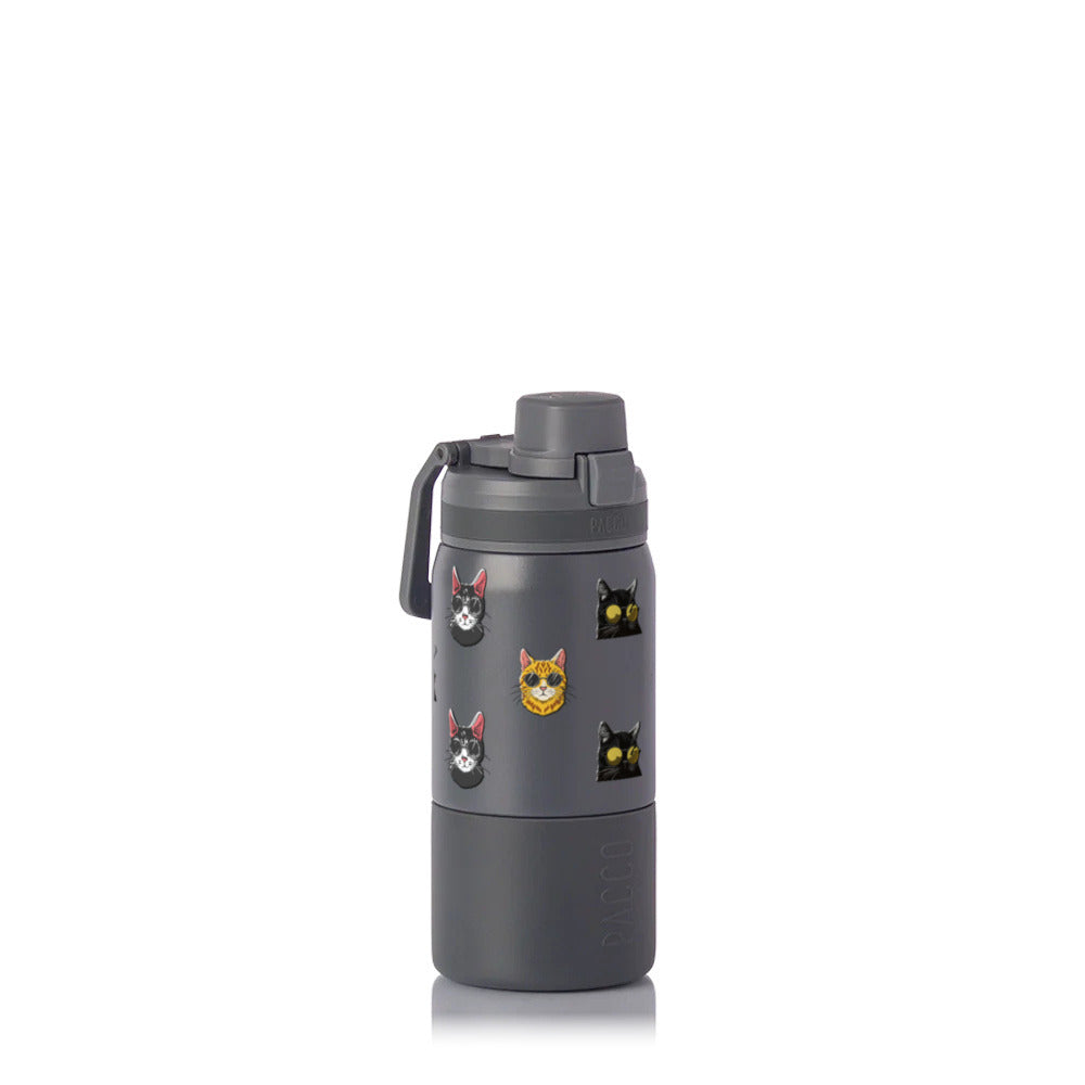 Garrafa Térmica PACCO Nexa 440ml Gatos de Óculos CINZA
