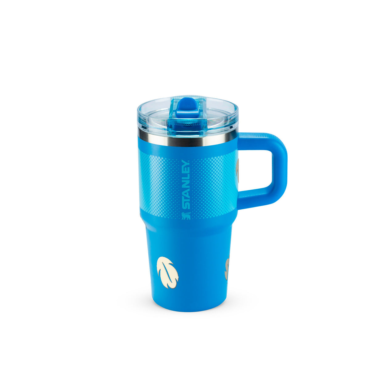 Copo Térmico Stanley Quencher Protour 591ml Folhas Creme Azure Fade