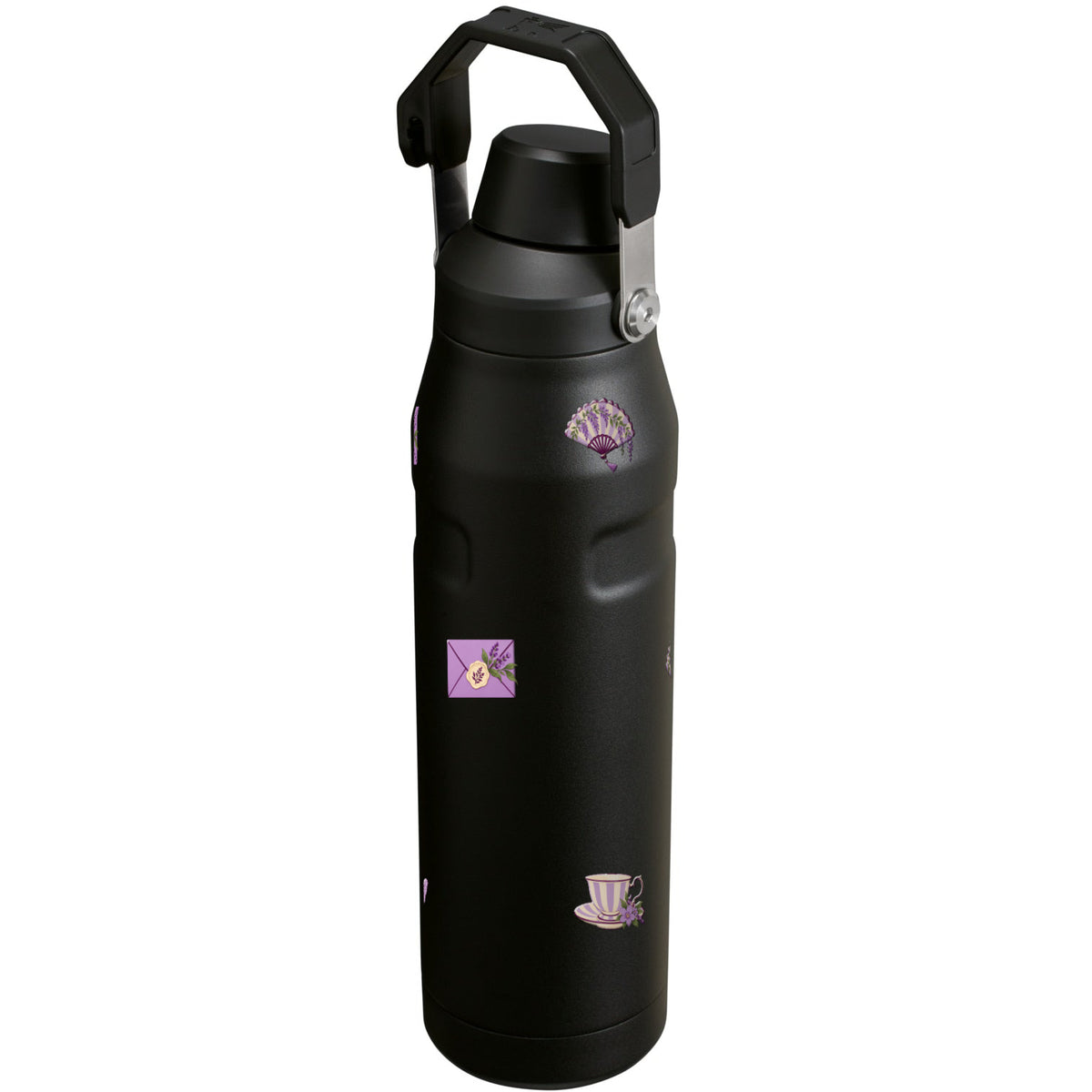 Garrafa Térmica Stanley Aerolight Fast Flow 1,1L Lavanda Botânica Matte Black