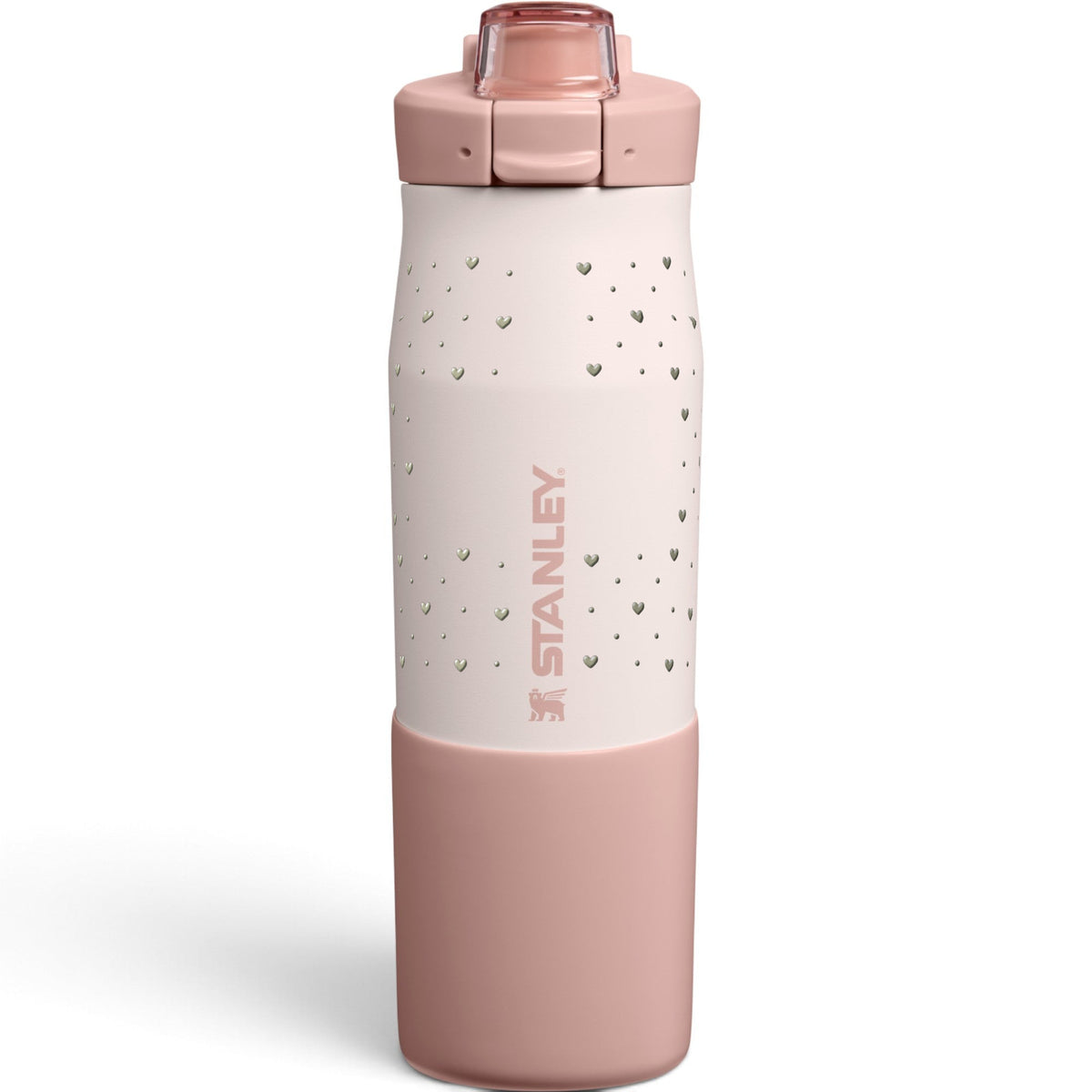 Garrafa Térmica Stanley Vitalize Tempo 710ml Corações Sálvia Rose Quartz