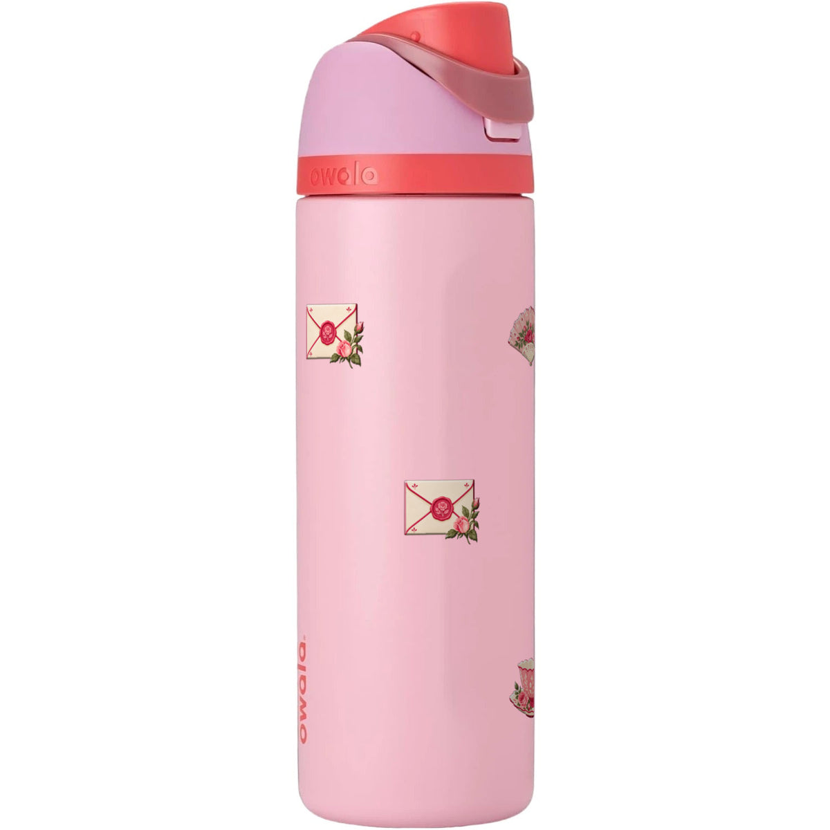 Garrafa Térmica Owala FreeSip 710ml Rosé Romântico Angel Cake