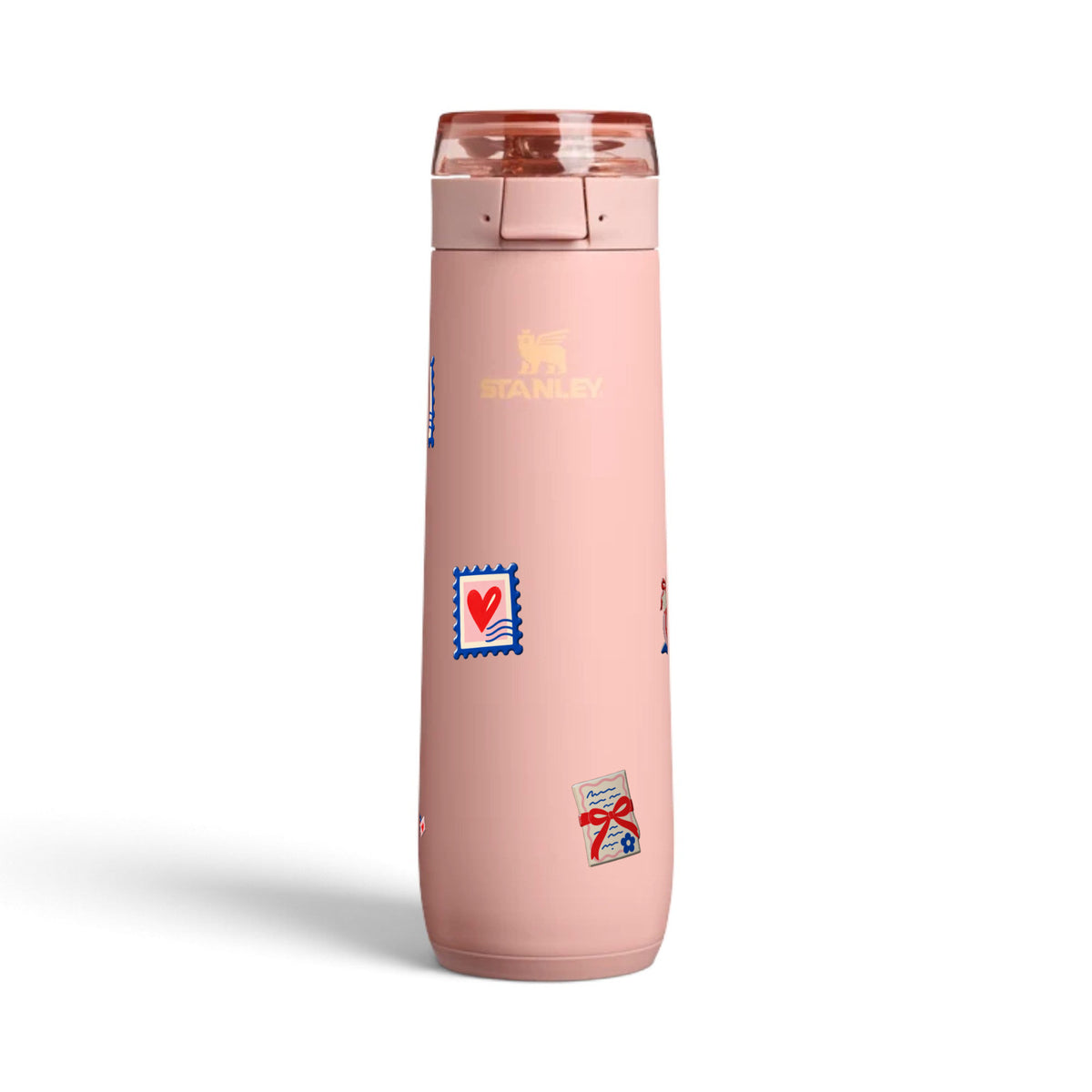 Garrafa Térmica Stanley Flowstate Spring 591ml Clube das Cartas Peach Rose