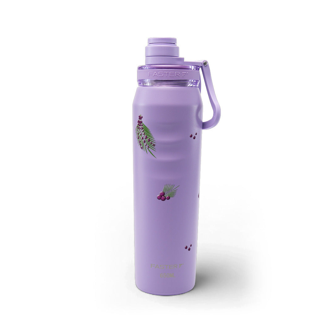 Garrafa Térmica Faster Oásis 650ml Açaí Lilás