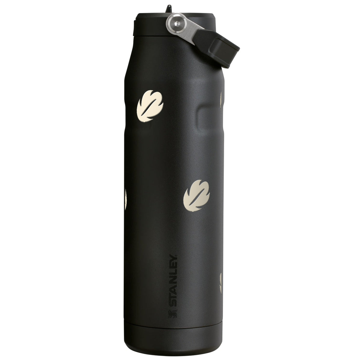 Garrafa Térmica Stanley Aerolight Flip Straw 1,1L Folhas Creme Black